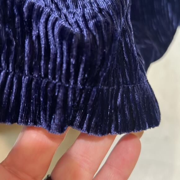 $295 PatBO textures velvet turtleneck S purple - Picture 12 of 14